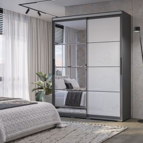 Шкаф-купе Крафт-6 1.6 м ШКК-06 (графит) в Сургуте - surgut.mebel24.online | фото