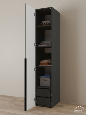 Шкаф Linnea MHR-1-4 2050х400х510 (Графит-М 11.1.25) в Сургуте - surgut.mebel24.online | фото 5