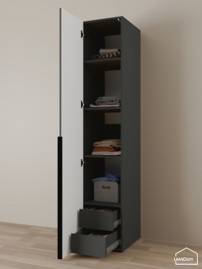 Шкаф Linnea MHR-1-4 2050х400х510 (Графит-М 11.1.25) в Сургуте - surgut.mebel24.online | фото 6