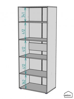 Шкаф Linnea MHR-2-2 2050х800х510 (Белый-М 11.1.2) в Сургуте - surgut.mebel24.online | фото 3