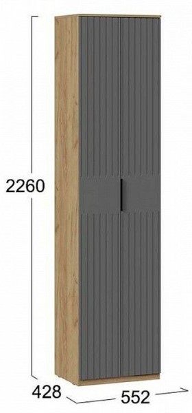 Шкаф платяной Хилтон Исп. 2 в Сургуте - surgut.mebel24.online | фото 6