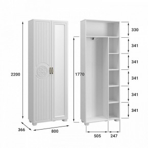 Шкаф платяной Монблан МБ-21К в Сургуте - surgut.mebel24.online | фото 4