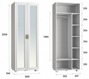 Шкаф платяной Монблан МБ-26К в Сургуте - surgut.mebel24.online | фото 3