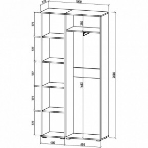 Шкаф платяной Тунис-5 в Сургуте - surgut.mebel24.online | фото 3