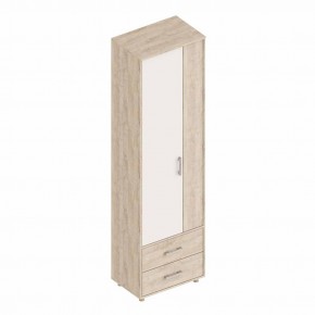 ГРАФ Шкаф 2-х створчатый с 2 ящиками (перламутр) в Сургуте - surgut.mebel24.online | фото