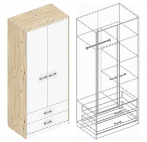 Шкаф "Милана" 2-х створчатый с 2 ящиками в Сургуте - surgut.mebel24.online | фото 3