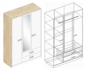 Шкаф "Милана" 3-х створчатый с 2 ящиками в Сургуте - surgut.mebel24.online | фото 3