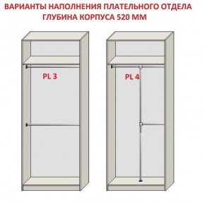 Шкаф распашной серия «ЗЕВС» (PL3/С1/PL2) Серый камень/Небраска натуральный в Сургуте - surgut.mebel24.online | фото 10
