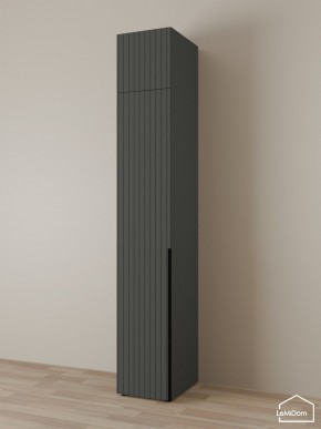 Шкаф с антресолью Linnea MHR-1A-1 2450х400х510 (Графит-М 11.1.25) в Сургуте - surgut.mebel24.online | фото