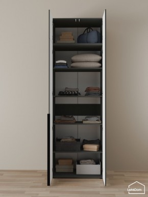 Шкаф с антресолью Linnea MHR-2A-2 2450х800х510 (Графит-М 11.1.25) в Сургуте - surgut.mebel24.online | фото 4
