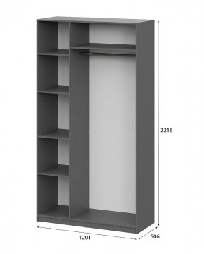 Шкаф ШК-5 (1200) Графит серый в Сургуте - surgut.mebel24.online | фото 5