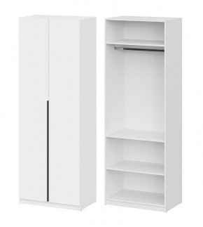 Шкаф ШК-5 + 2 полки (800) Белый текстурный в Сургуте - surgut.mebel24.online | фото