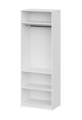 Шкаф ШК-5 + 2 полки (800) Белый текстурный в Сургуте - surgut.mebel24.online | фото 3