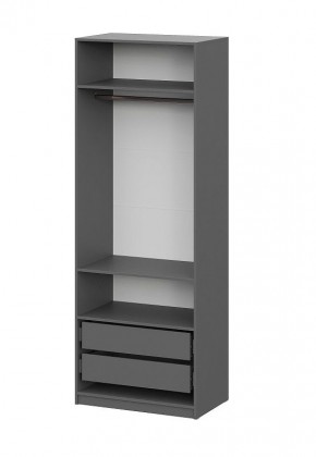 Шкаф ШК-5 + 2 полки + ящики (800) Графит в Сургуте - surgut.mebel24.online | фото 4