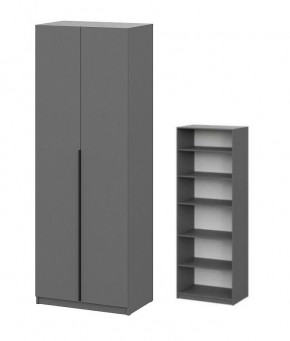 Шкаф ШК-5 + 4 полки (800) Графит в Сургуте - surgut.mebel24.online | фото 1