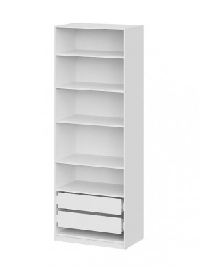 Шкаф ШК-5 + 4 полки + ящики (800) Белый текстурный в Сургуте - surgut.mebel24.online | фото