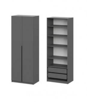 Шкаф ШК-5 + 4 полки + ящики (800) Графит в Сургуте - surgut.mebel24.online | фото
