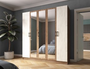 Шкаф Вегас 2000 Дуб крафт табачный/Дуб крафт белый в Сургуте - surgut.mebel24.online | фото 1