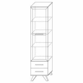 Шкаф-витрина 450 Вега Скандинавия в Сургуте - surgut.mebel24.online | фото 4