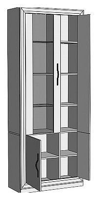 Шкаф-витрина Нобиле ШВтВ-ФСД-ФГК в Сургуте - surgut.mebel24.online | фото 2