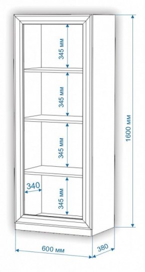 Шкаф-витрина Нобиле ВтН-ФС-ФГ в Сургуте - surgut.mebel24.online | фото 2