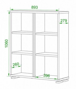 Стеллаж Домино нельсон ПУ-50-1 в Сургуте - surgut.mebel24.online | фото 2