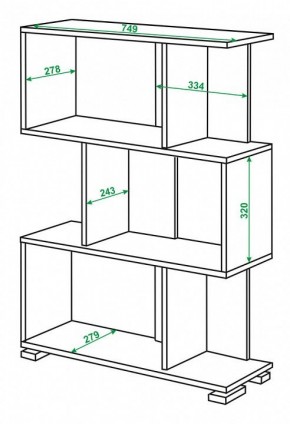 Стеллаж Домино нельсон СЛ-5-3 в Сургуте - surgut.mebel24.online | фото 2