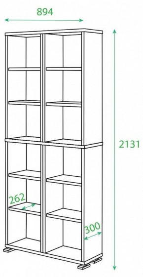 Стеллаж Домино ПУ-30-1 в Сургуте - surgut.mebel24.online | фото 2