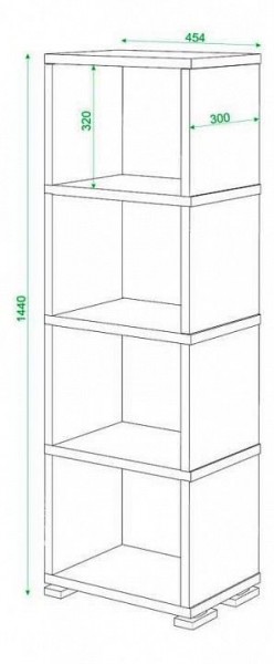 Стеллаж Домино СБ-15/4 в Сургуте - surgut.mebel24.online | фото 3