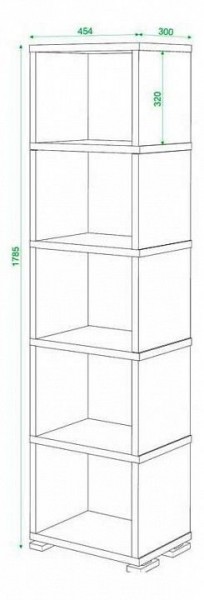 Стеллаж Домино СБ-15/5 в Сургуте - surgut.mebel24.online | фото 3