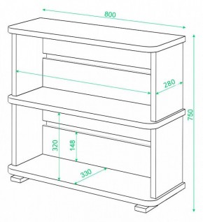 Стеллаж Домино СБ-25/2 в Сургуте - surgut.mebel24.online | фото 3