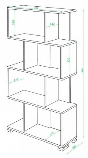 Стеллаж Домино СЛ-5-4 в Сургуте - surgut.mebel24.online | фото 2