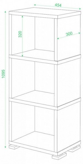 Стеллаж-колонка Домино Лайт СБ-15/3 в Сургуте - surgut.mebel24.online | фото 2
