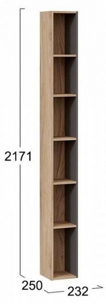 Стеллаж-колонка Порто ТД-393.07.25 в Сургуте - surgut.mebel24.online | фото 3