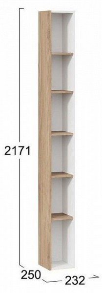 Стеллаж-колонка Порто ТД-393.07.25 в Сургуте - surgut.mebel24.online | фото 5