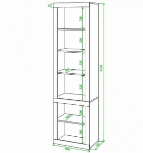 Стеллаж комбинированный Toivo ВтВ в Сургуте - surgut.mebel24.online | фото 2