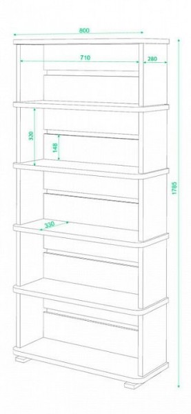 Стеллаж СБ-25/5 в Сургуте - surgut.mebel24.online | фото 2