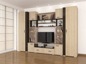 Стенка Оскар-18-1 дуб сонома-венге в Сургуте - surgut.mebel24.online | фото