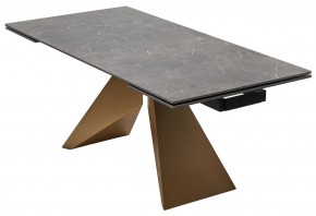 Стол ALES 180 BLACK GRAVE SOLID CERAMIC, керамика / бронзовый, ®DISAUR в Сургуте - surgut.mebel24.online | фото 14