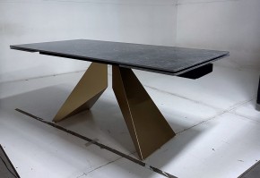 Стол ALES 180 BLACK GRAVE SOLID CERAMIC, керамика / бронзовый, ®DISAUR в Сургуте - surgut.mebel24.online | фото 6
