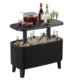 Стол Беви Бар (Bevy Bar Large Cool Bar), графит в Сургуте - surgut.mebel24.online | фото 3