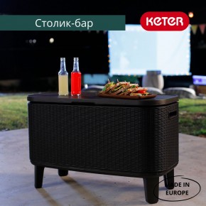 Стол Беви Бар (Bevy Bar Large Cool Bar), коричневый в Сургуте - surgut.mebel24.online | фото 4