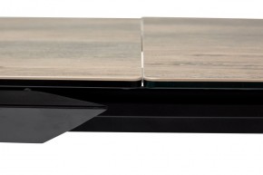 Стол CREMONA 140 KL-61 под дерево, итальянская керамика/ черный каркас, ®DISAUR в Сургуте - surgut.mebel24.online | фото 6