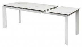 Стол CREMONA 140 MATTE STATUARIO Белый мрамор матовый, керамика/ белый каркас, ®DISAUR в Сургуте - surgut.mebel24.online | фото 6