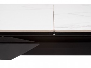 Стол CREMONA 140 MATTE STATUARIO Белый мрамор матовый, керамика/ черный каркас, ®DISAUR в Сургуте - surgut.mebel24.online | фото 4