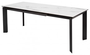 Стол CREMONA 140 MATTE STATUARIO Белый мрамор матовый, керамика/ черный каркас, ®DISAUR в Сургуте - surgut.mebel24.online | фото 5