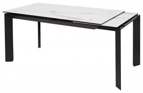 Стол CREMONA 140 MATTE STATUARIO Белый мрамор матовый, керамика/ черный каркас, ®DISAUR в Сургуте - surgut.mebel24.online | фото 6
