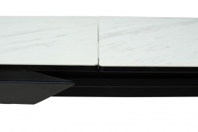 Стол CREMONA 160 KL-99 Белый мрамор матовый, итальянская керамика / черный каркас, ®DISAUR в Сургуте - surgut.mebel24.online | фото 4
