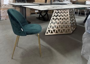 Стол ENNA 220 KL-188 Контрастный мрамор матовый, итальянская керамика/ каркас цвета шампань, ®DISAUR в Сургуте - surgut.mebel24.online | фото 7
