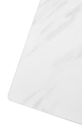 Стол FONDI 180 MARBLES KL-99 Белый мрамор матовый, итальянская керамика/ черный каркас, ®DISAUR в Сургуте - surgut.mebel24.online | фото 6